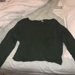 American apparel cropped tee